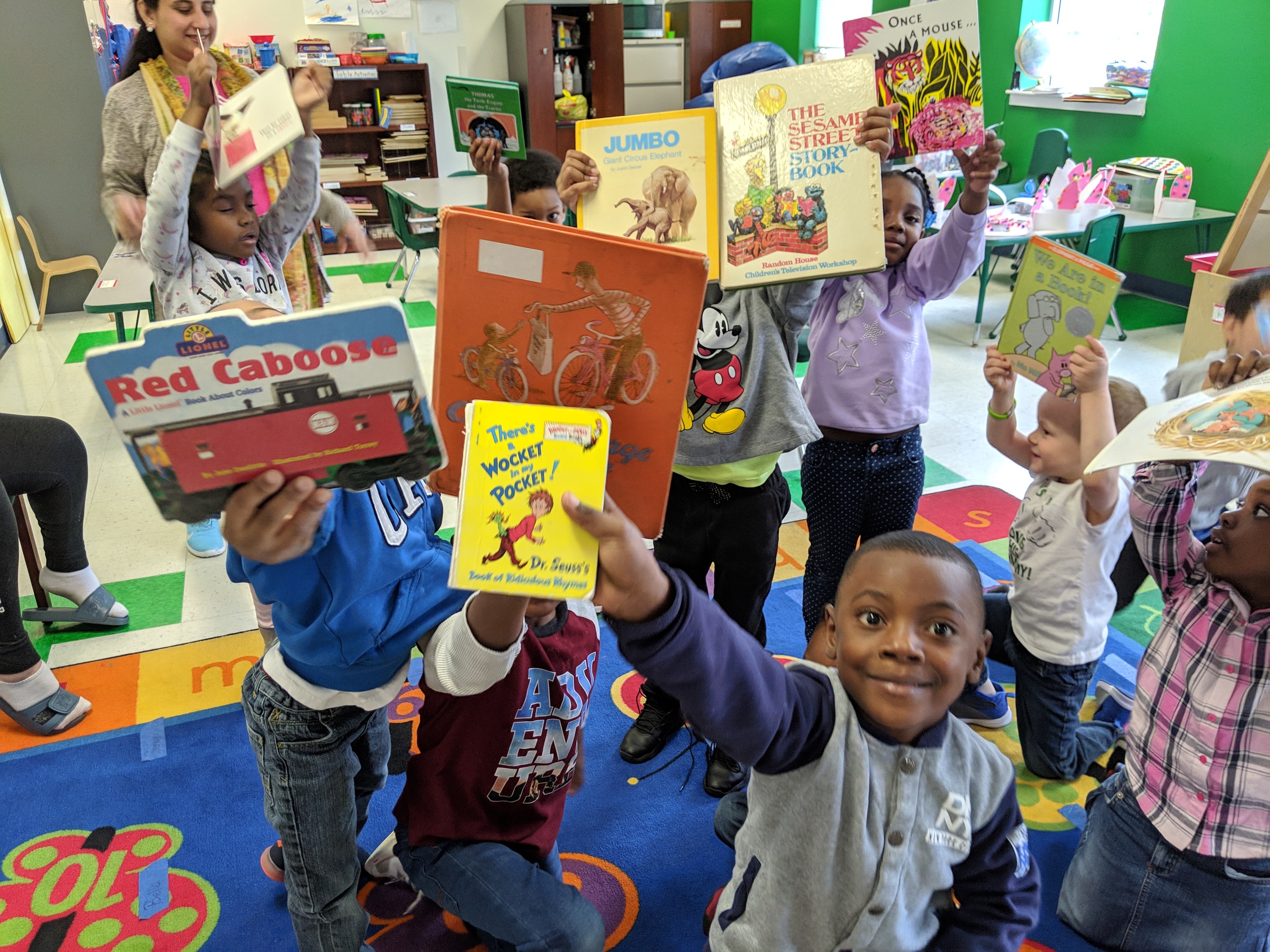 Youth showing their Favorite Books